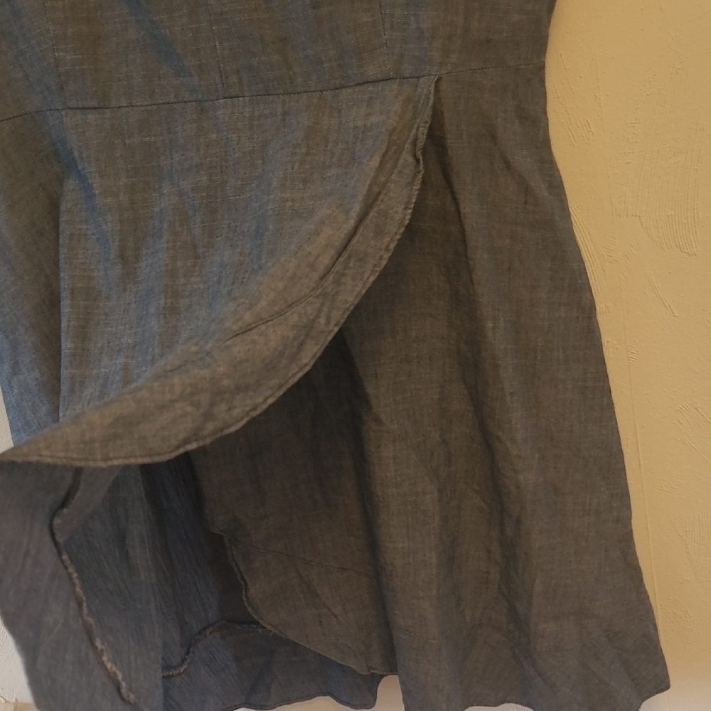J. Crew Blue V-Neck Mini Dress - Picture 10 of 12